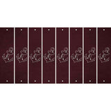 Burgundy Oil Rubbed Cut Fun Strips (Set of 8) BABY BOY