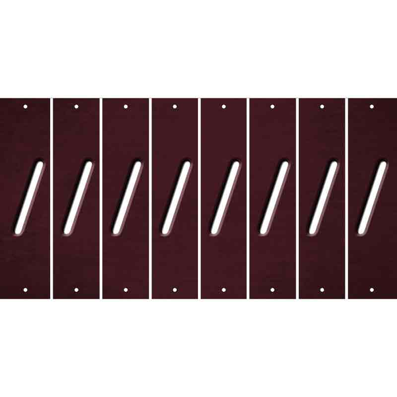 Burgundy Oil Rubbed Cut Fun Strips (Set of 8) (