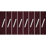 Burgundy Oil Rubbed Cut Fun Strips (Set of 8) (