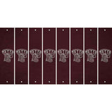 Burgundy Oil Rubbed Cut Fun Strips (Set of 8) BAT