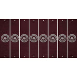 Burgundy Oil Rubbed Cut Fun Strips (Set of 8) ACOUSTIC GUITAR