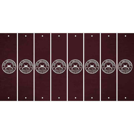 Burgundy Oil Rubbed Cut Fun Strips (Set of 8) ACOUSTIC GUITAR