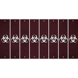 Burgundy Oil Rubbed Cut Fun Strips (Set of 8) BIO-HAZARD