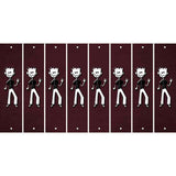 Burgundy Oil Rubbed Cut Fun Strips (Set of 8) DAD