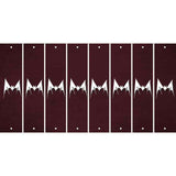 Burgundy Oil Rubbed Cut Fun Strips (Set of 8) BEAR