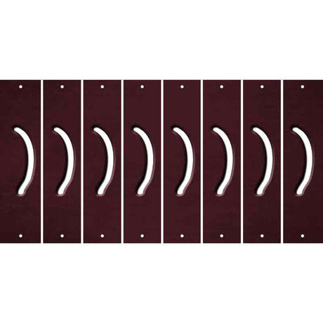 Burgundy Oil Rubbed Cut Fun Strips (Set of 8) 2ND AMENDMENT