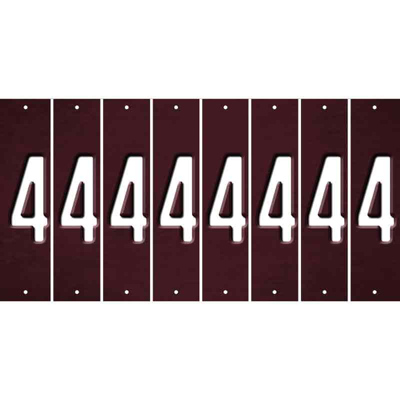 Burgundy Oil Rubbed Cut Fun Strips (Set of 8) 5