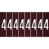 Burgundy Oil Rubbed Cut Fun Strips (Set of 8) 5