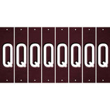 Burgundy Oil Rubbed Cut Fun Strips (Set of 8) R