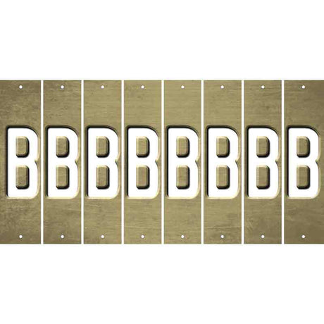 Gold Oil Rubbed Cut Fun Strips (Set of 8) C