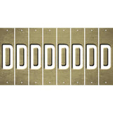 Gold Oil Rubbed Cut Fun Strips (Set of 8) E