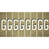 Gold Oil Rubbed Cut Fun Strips (Set of 8) H