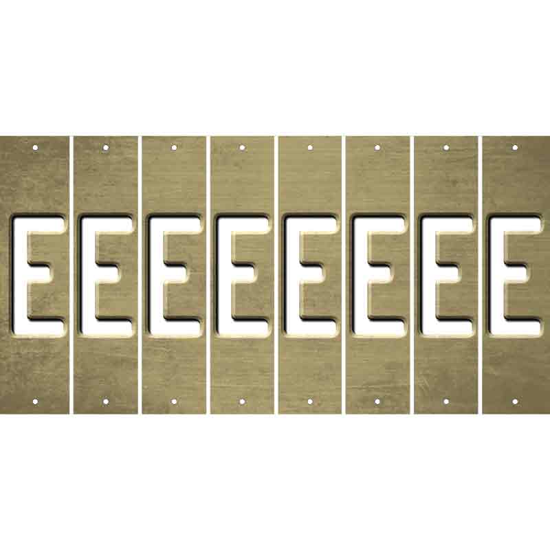 Gold Oil Rubbed Cut Fun Strips (Set of 8) F