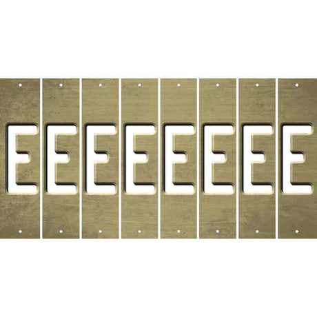 Gold Oil Rubbed Cut Fun Strips (Set of 8) F