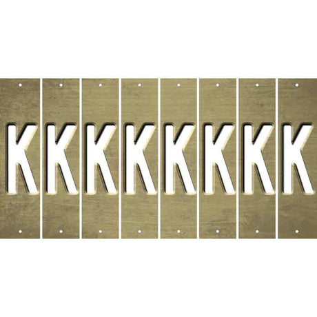 Gold Oil Rubbed Cut Fun Strips (Set of 8) L