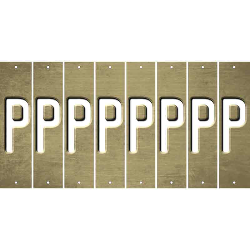 Gold Oil Rubbed Cut Fun Strips (Set of 8) Q