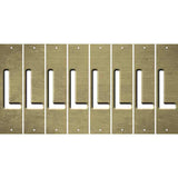 Gold Oil Rubbed Cut Fun Strips (Set of 8) M