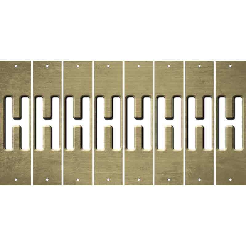 Gold Oil Rubbed Cut Fun Strips (Set of 8) I