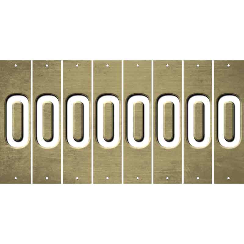 Gold Oil Rubbed Cut Fun Strips (Set of 8) 1