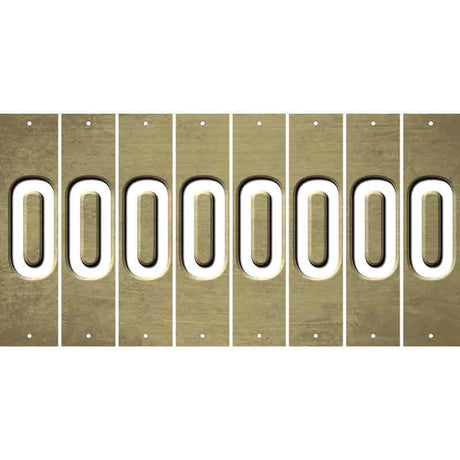 Gold Oil Rubbed Cut Fun Strips (Set of 8) 1