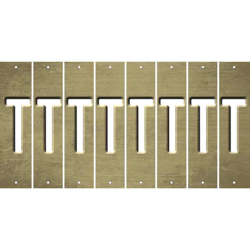 Gold Oil Rubbed Cut Fun Strips (Set of 8) U