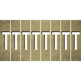 Gold Oil Rubbed Cut Fun Strips (Set of 8) U