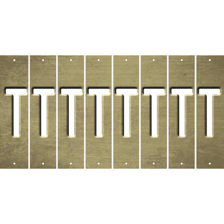 Gold Oil Rubbed Cut Fun Strips (Set of 8) U