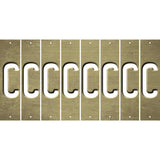 Gold Oil Rubbed Cut Fun Strips (Set of 8) D