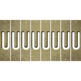 Gold Oil Rubbed Cut Fun Strips (Set of 8) V