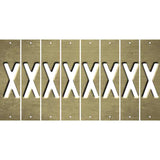 Gold Oil Rubbed Cut Fun Strips (Set of 8) Y