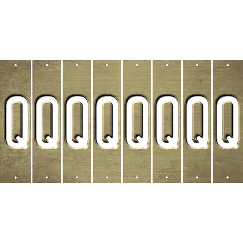 Gold Oil Rubbed Cut Fun Strips (Set of 8) R