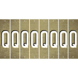 Gold Oil Rubbed Cut Fun Strips (Set of 8) R