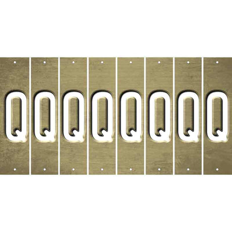 Gold Oil Rubbed Cut Fun Strips (Set of 8) R