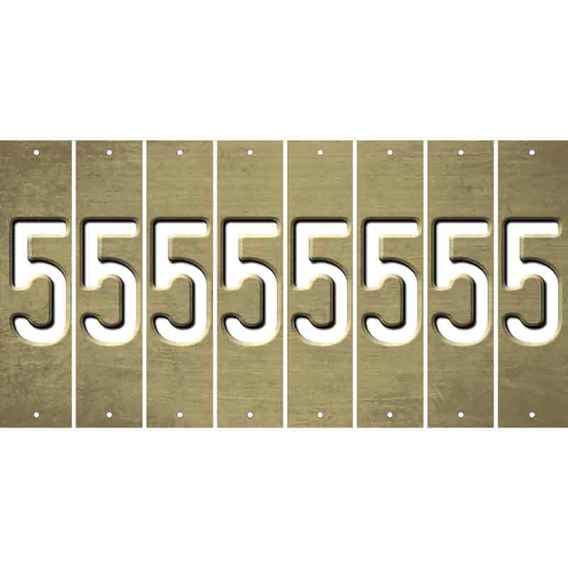 Gold Oil Rubbed Cut Fun Strips (Set of 8) 6