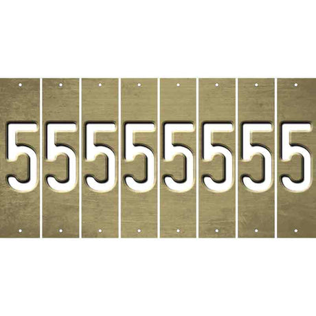 Gold Oil Rubbed Cut Fun Strips (Set of 8) 6