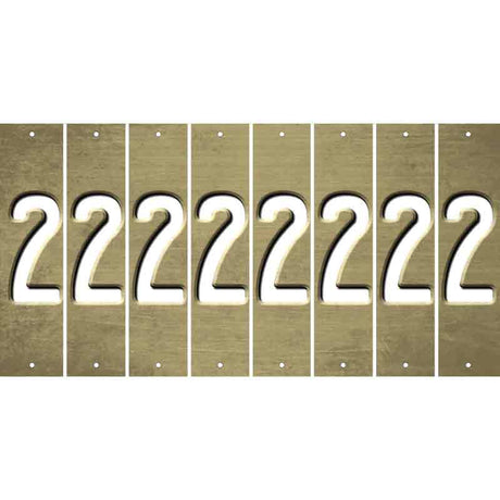 Gold Oil Rubbed Cut Fun Strips (Set of 8) 3