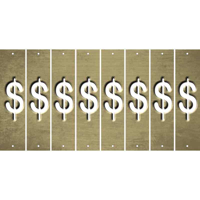 Gold Oil Rubbed Cut Fun Strips (Set of 8) #