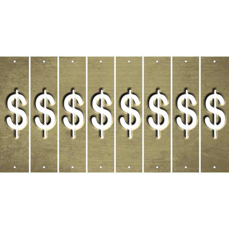 Gold Oil Rubbed Cut Fun Strips (Set of 8) #