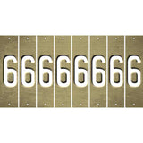 Gold Oil Rubbed Cut Fun Strips (Set of 8) 7