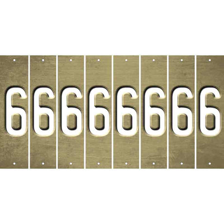 Gold Oil Rubbed Cut Fun Strips (Set of 8) 7