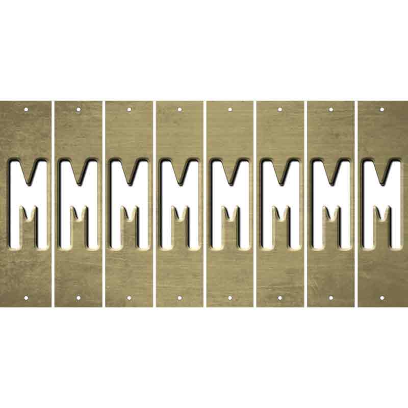 Gold Oil Rubbed Cut Fun Strips (Set of 8) N