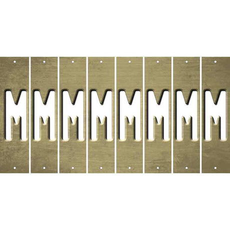 Gold Oil Rubbed Cut Fun Strips (Set of 8) N