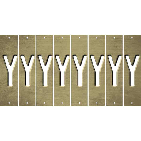 Gold Oil Rubbed Cut Fun Strips (Set of 8) Z