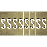 Gold Oil Rubbed Cut Fun Strips (Set of 8) T