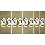 Gold Oil Rubbed Cut Fun Strips (Set of 8) !