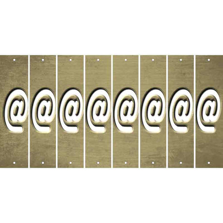 Gold Oil Rubbed Cut Fun Strips (Set of 8) !