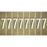 Gold Oil Rubbed Cut Fun Strips (Set of 8) 8