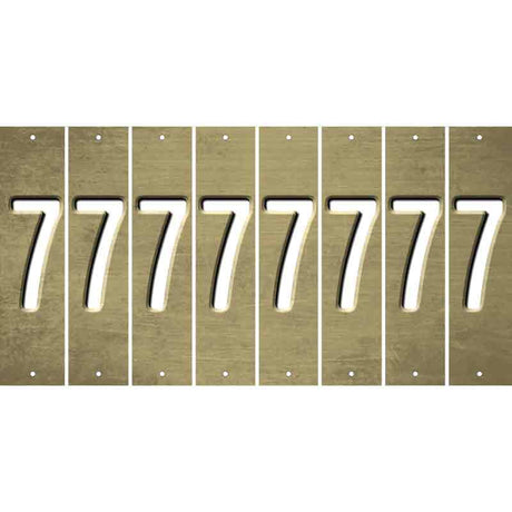 Gold Oil Rubbed Cut Fun Strips (Set of 8) 8