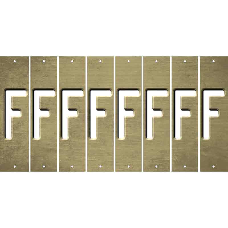 Gold Oil Rubbed Cut Fun Strips (Set of 8) G