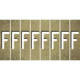 Gold Oil Rubbed Cut Fun Strips (Set of 8) G